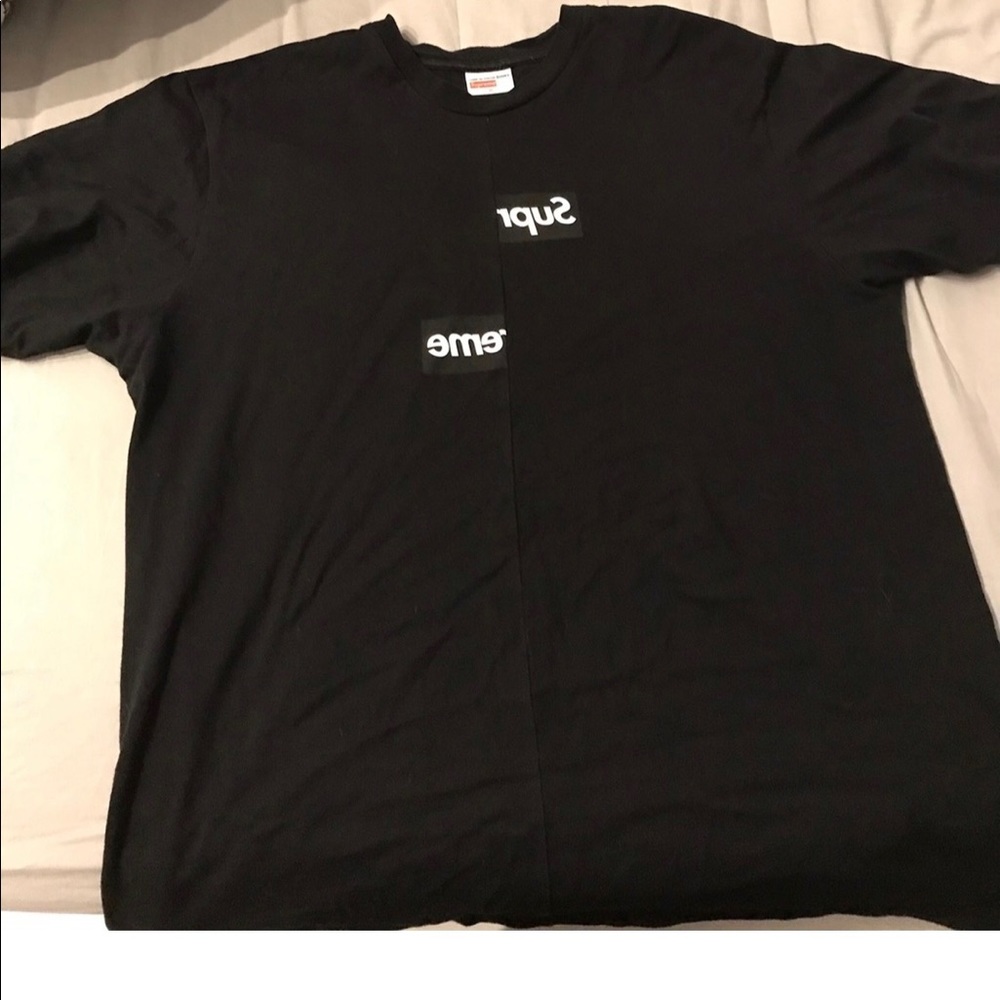 Supreme/Commes Des Garçon Split Box Logo Tee